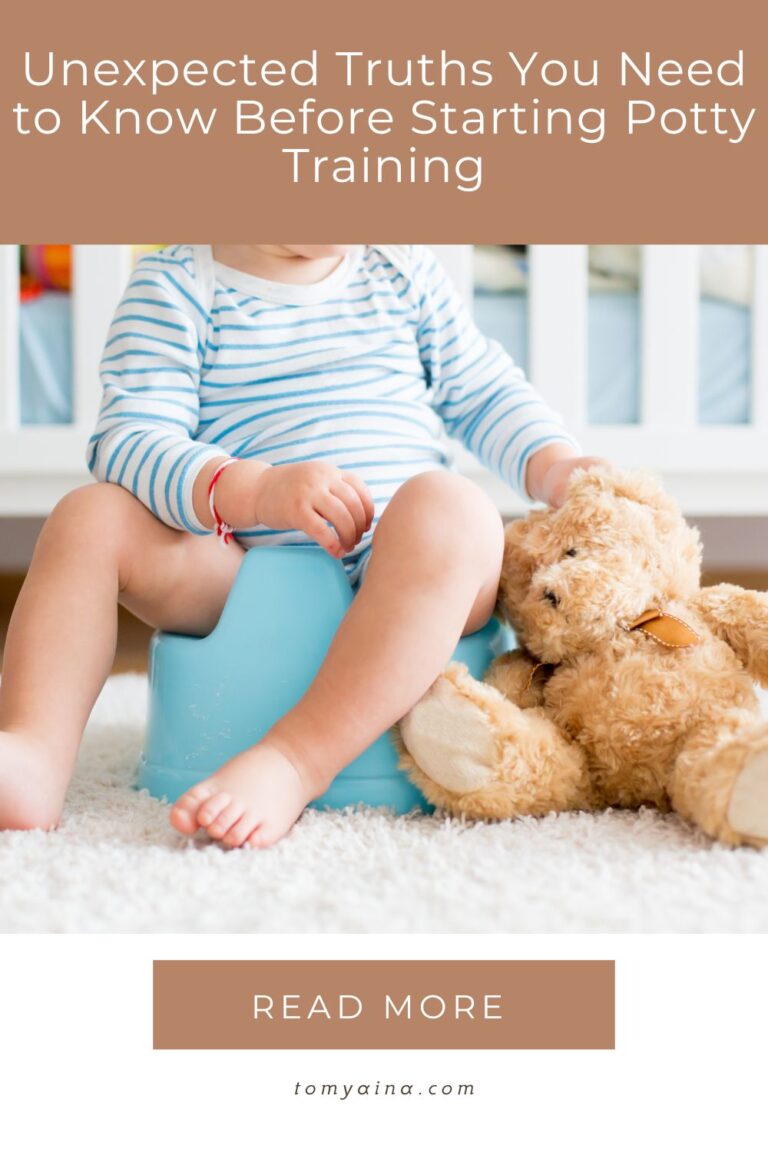 Important truths every parent must know before potty training. A toddler sitting on a potty