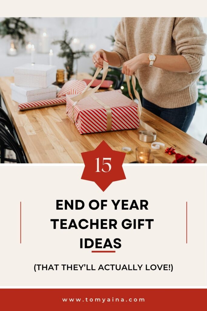 Discover 15 meaningful end of year teacher gift ideas that go beyond mugs — from cash and gift cards to doughnuts, tea sets, and heartfelt notes. Perfect for daycare, preschool, and school teachers as the year wraps up. 💛 #TeacherAppreciation #GiftIdeas