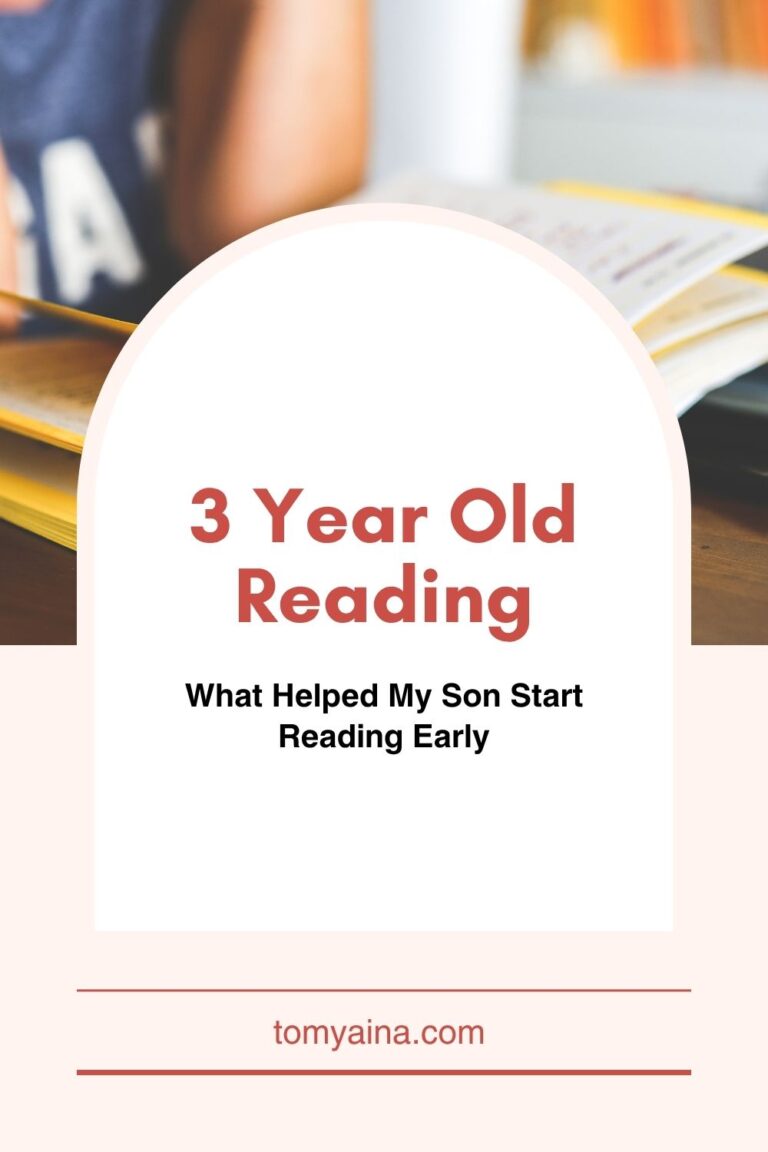 3 year old reading